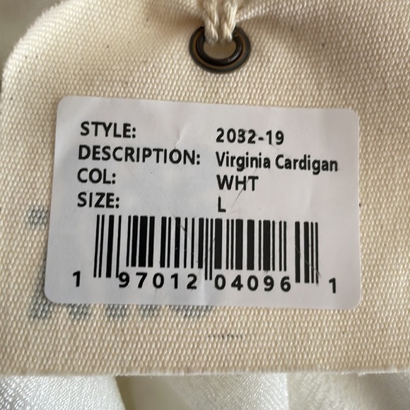 SER.O.YA Virginia Cardigan Women’s Size L White - Picture 9 of 12